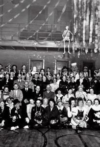North of Ireland Historical Society group photo in vintage costumes at The History Museum.