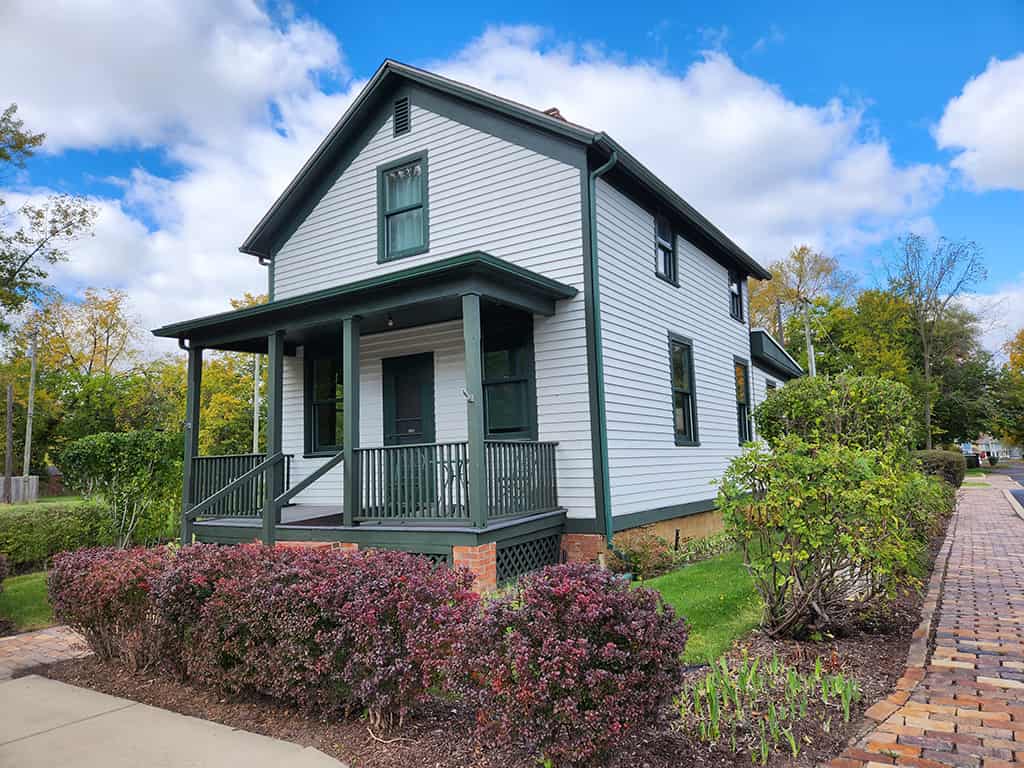 Victorian house serving as The History Museum in South Bend, Indiana.