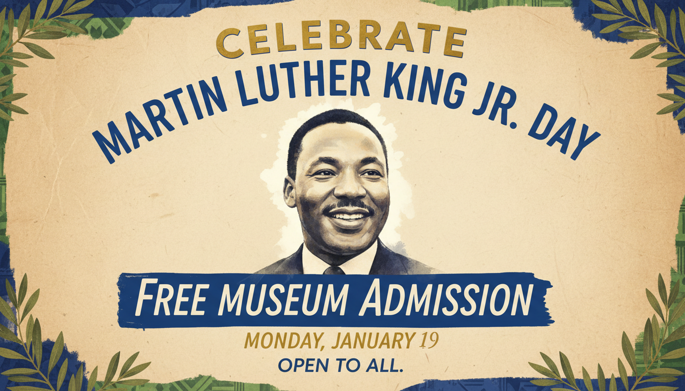 Celebrating Martin Luther King Jr. Day with free museum admission at The History Museum, honoring his legacy and contributions to civil rights and social justice.